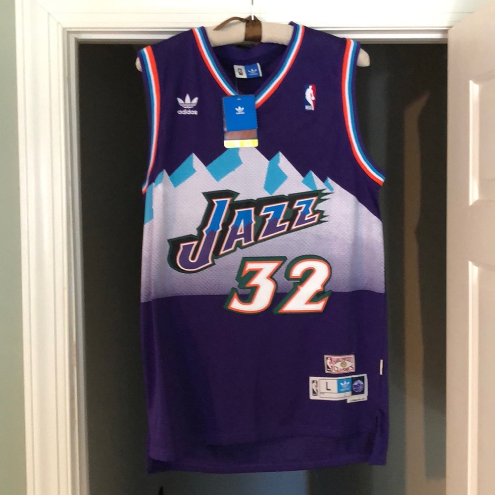 Utah Jazz Karl Malone Retro Throwback Jersey